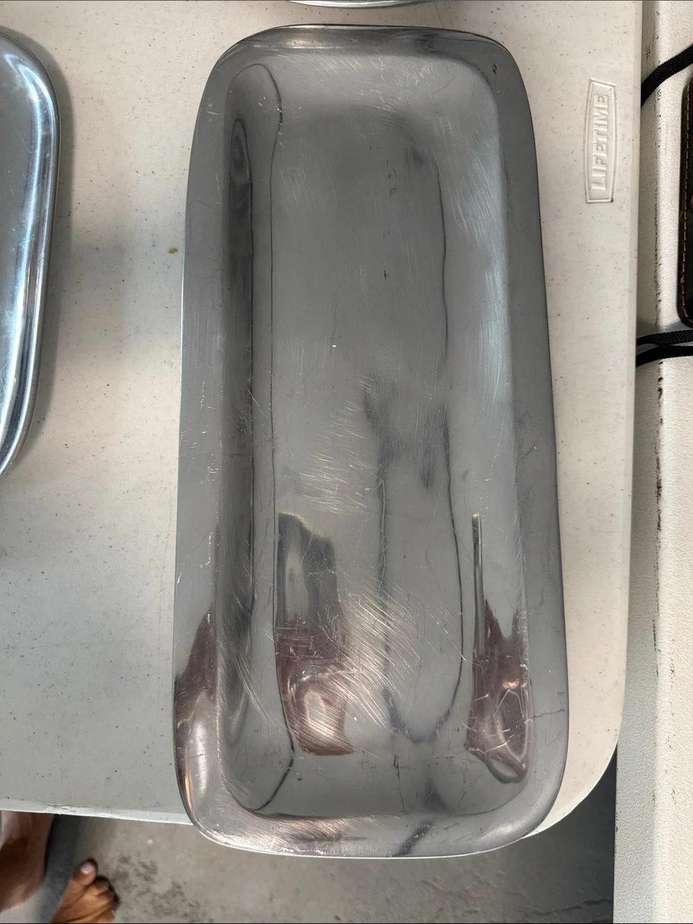 Nambe Polished Silver Rectangular Tray